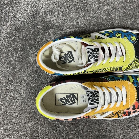 Vans Era Patch Work Women’s Size 7 Leopard Snake Print Skate Shoes Used - Picture 10 of 11